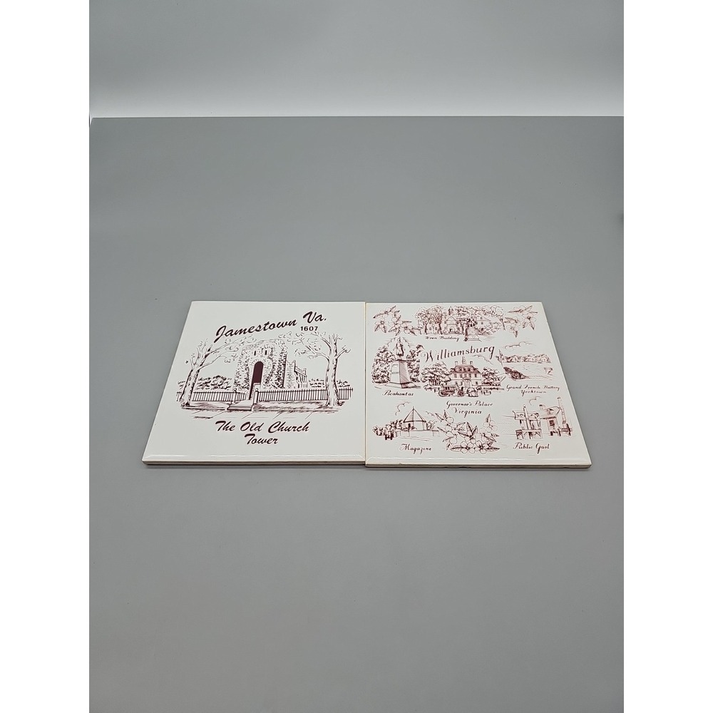 Williamsburg‎ Virginia Ceramic Tile The Old Church Tower Governor's Palace Lot 2